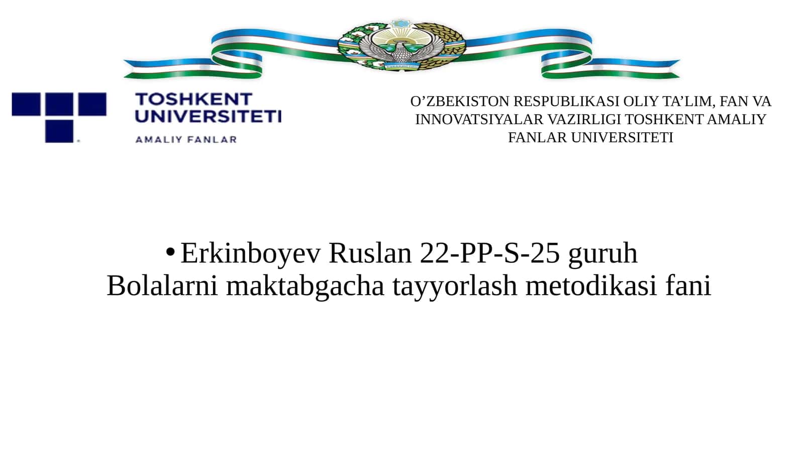 Bolalarni maktabga tayyorlash jarayonida axborot texnologiyalaridan foydalanish.