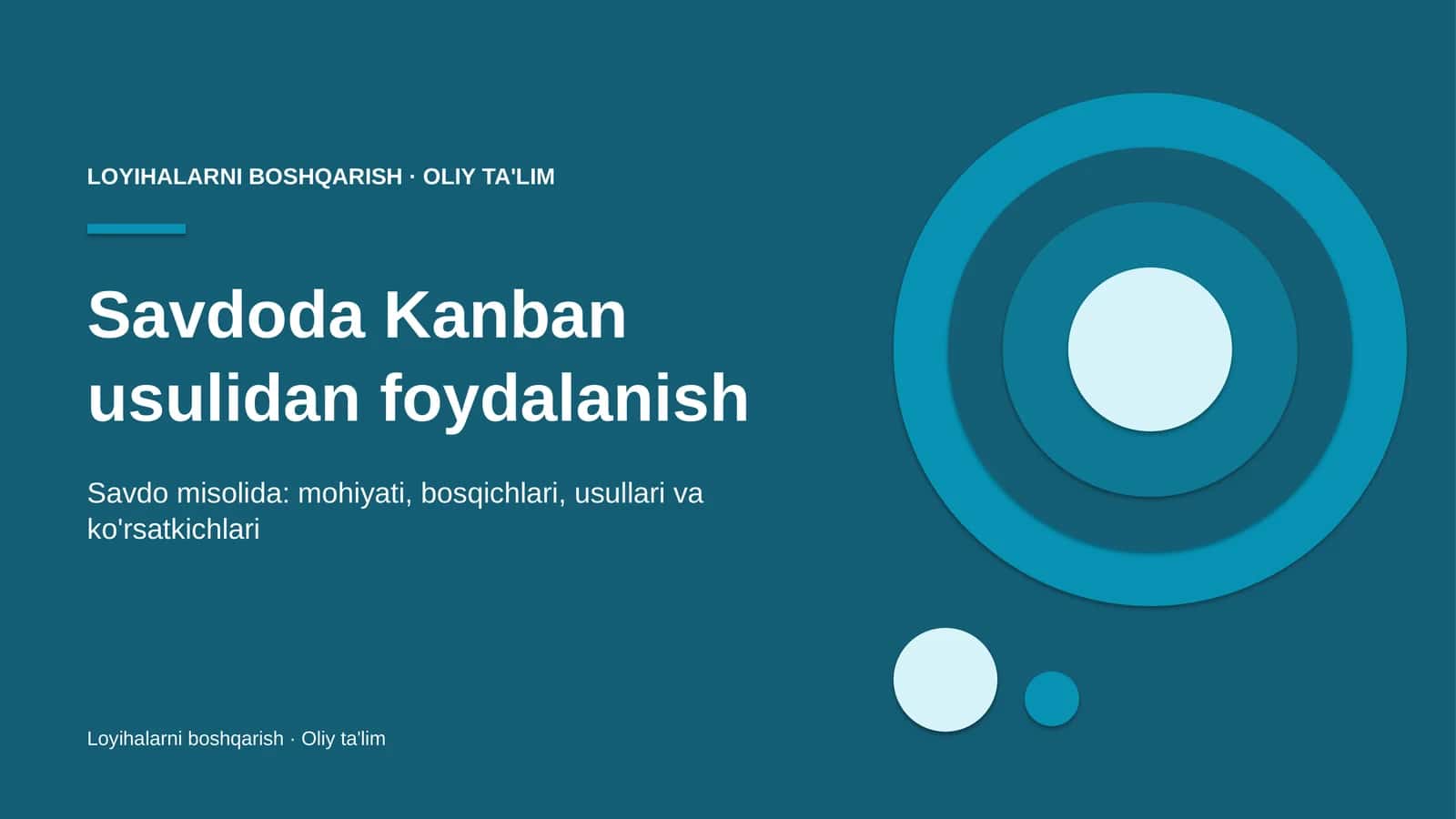 [Savdoda Kanban usulidan foydalanish]
