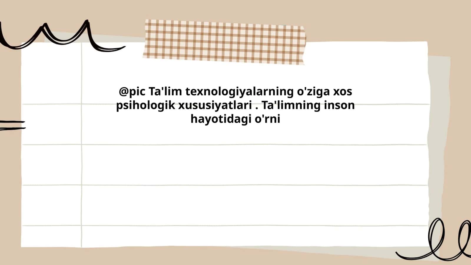 Ta'lim texnologiyalarining rivojlanishi