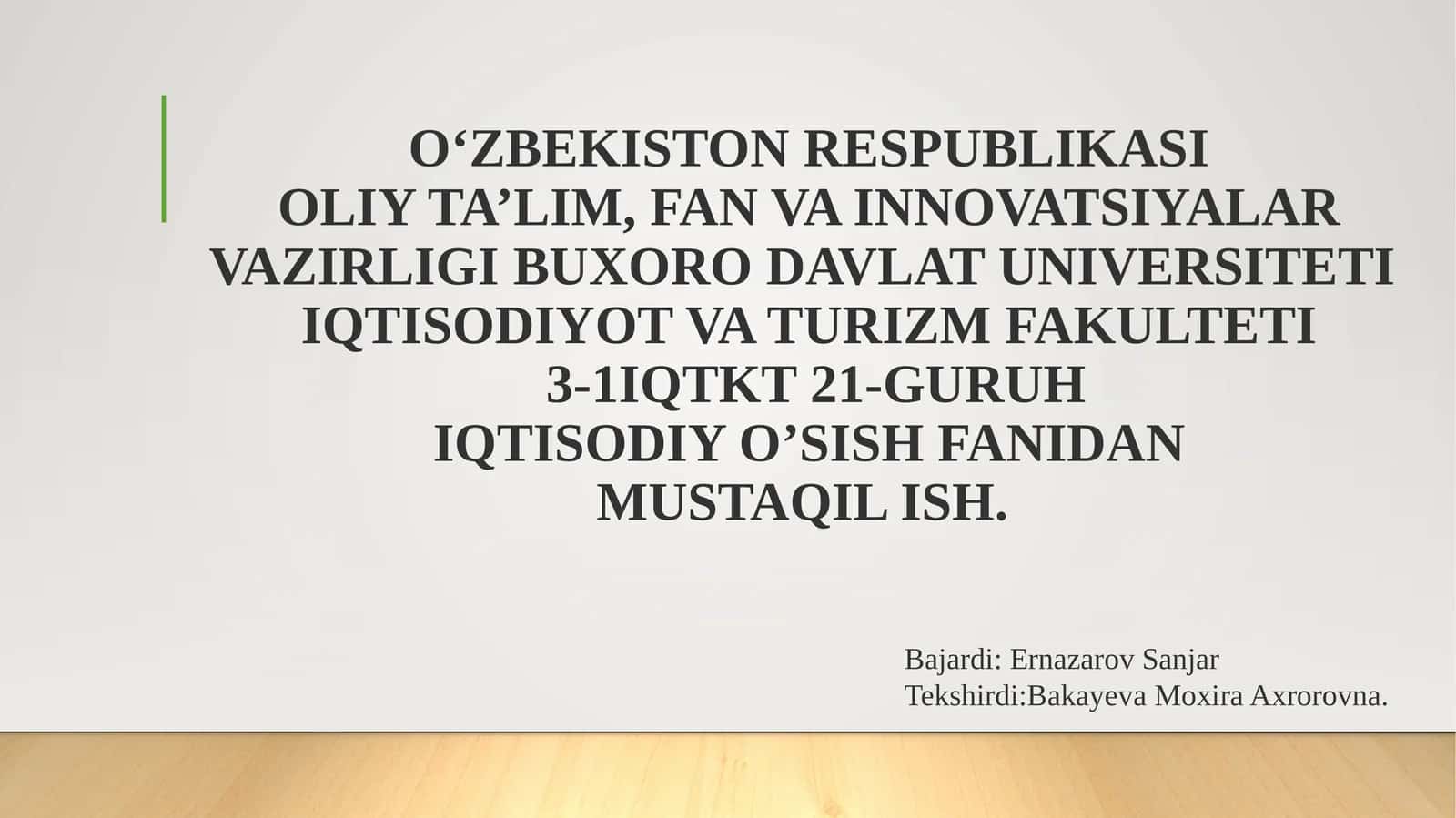 Iqtisodiyo’sishning neoklassik modeli