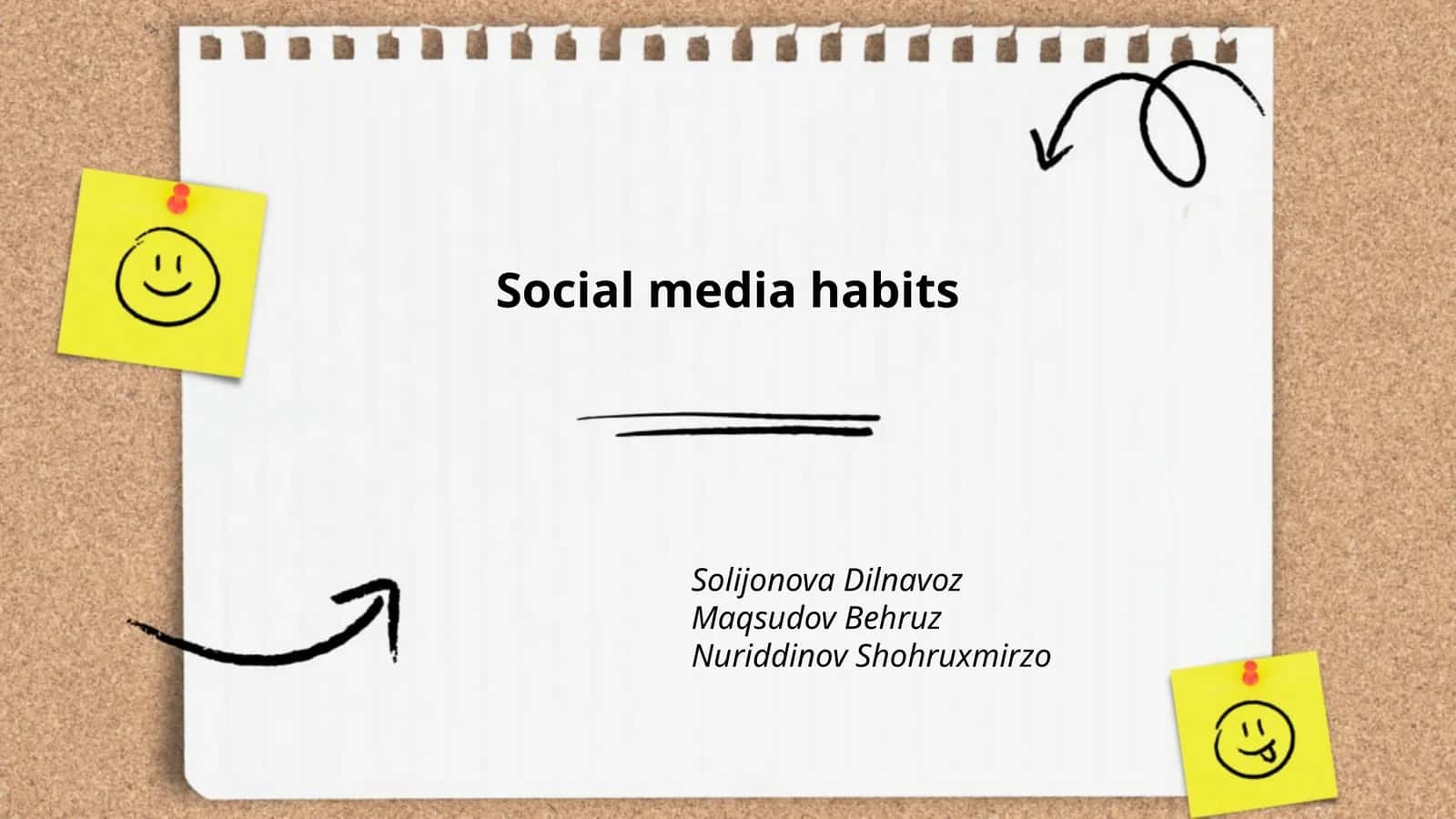 Social media habits