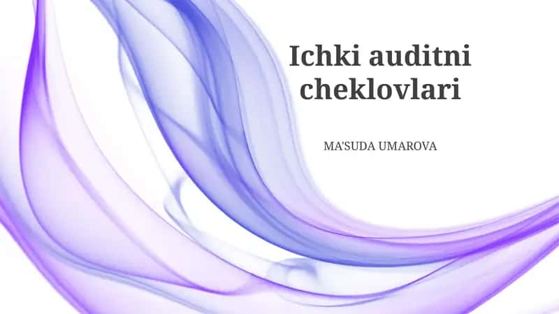 Ichki auditni cheklovlari