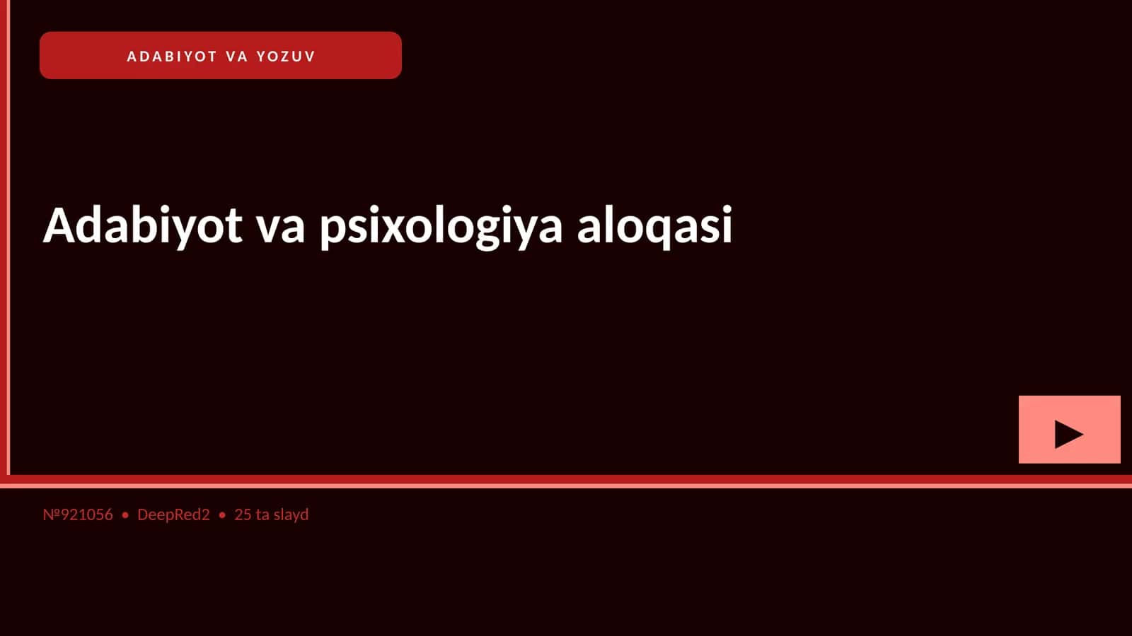 Adabiyot va psixologiya aloqasi