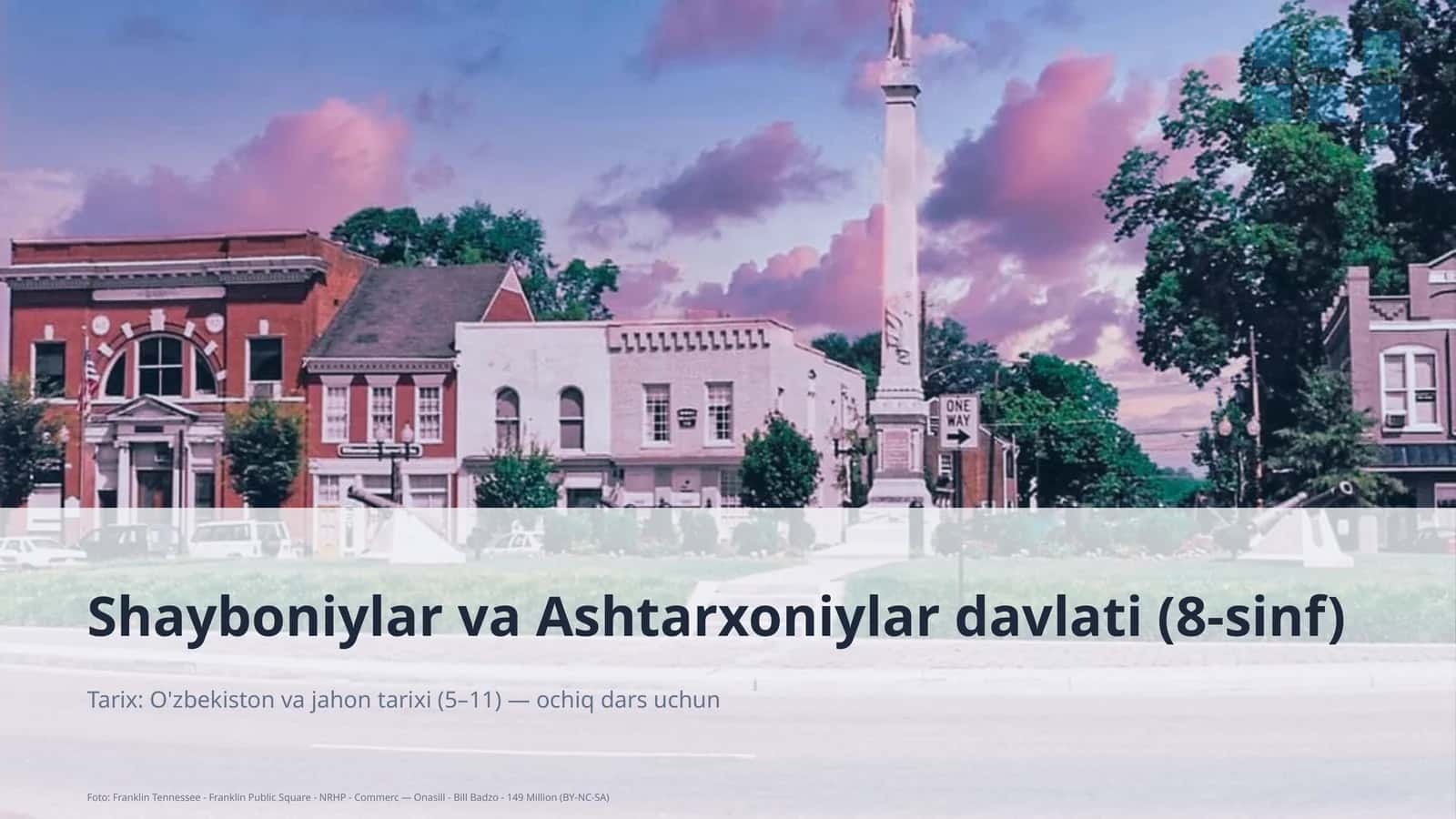 Shayboniylar va Ashtarxoniylar davlati (8-sinf)