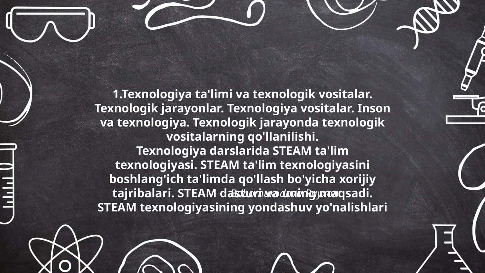 STEAM ta'lim texnologiyasi