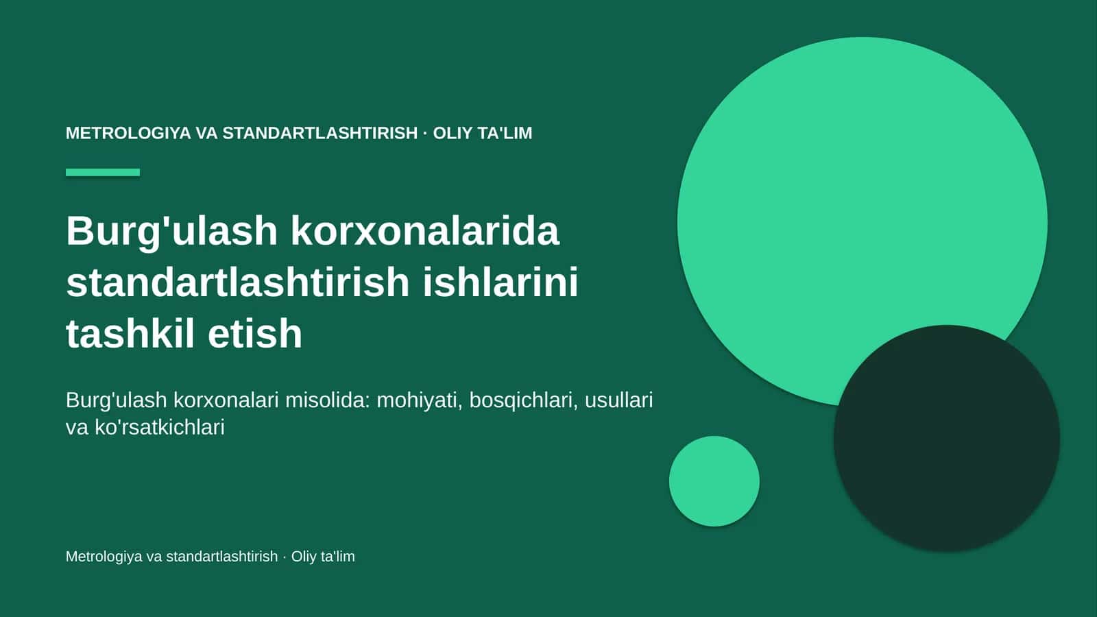 burg'ulash korxonalarida standartlashtirish ishlarini tashkil etish 1817