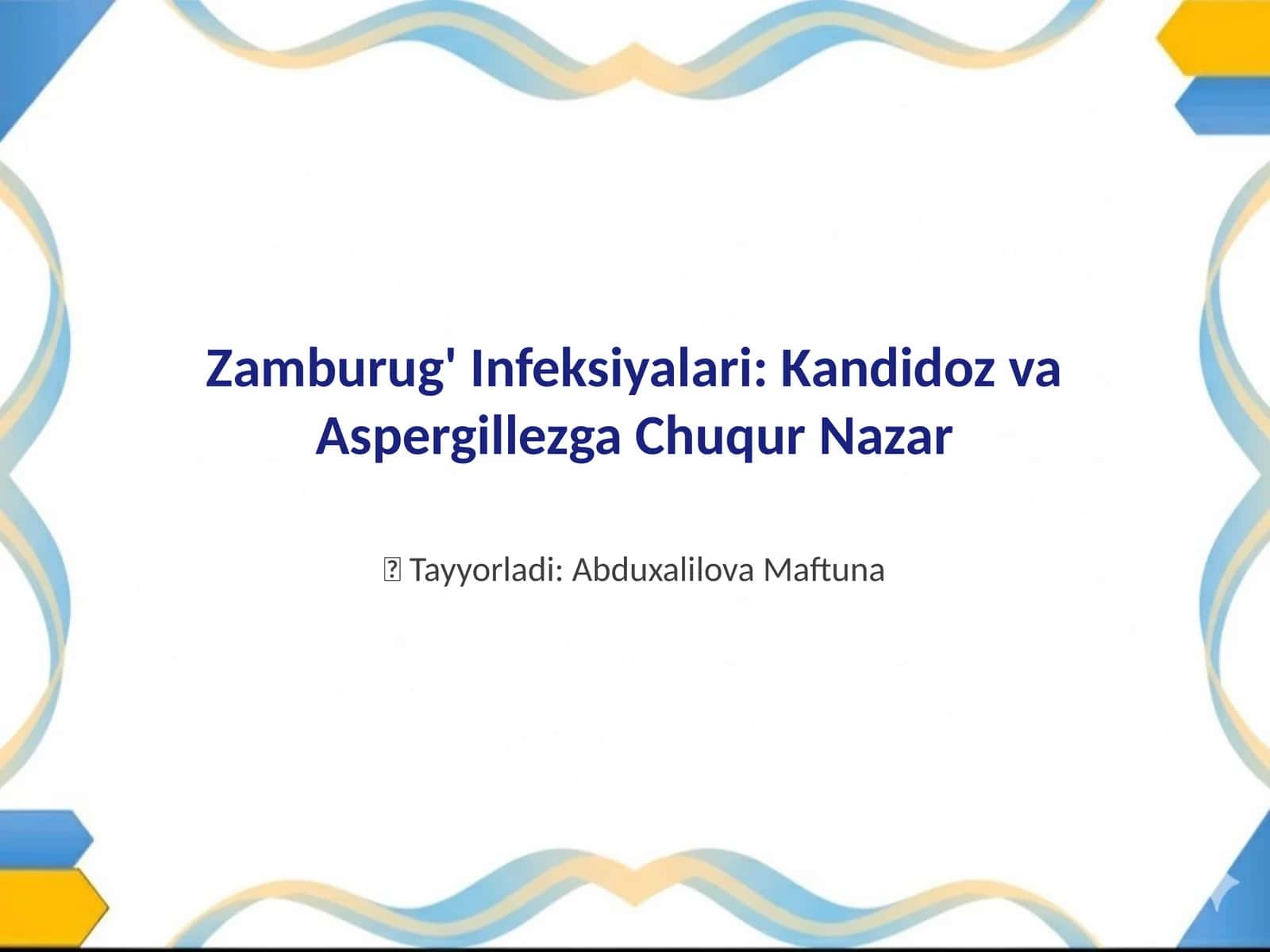 Zamburug' Infeksiyalari: Kandidoz va Asperjillezga Chuqur Nazar