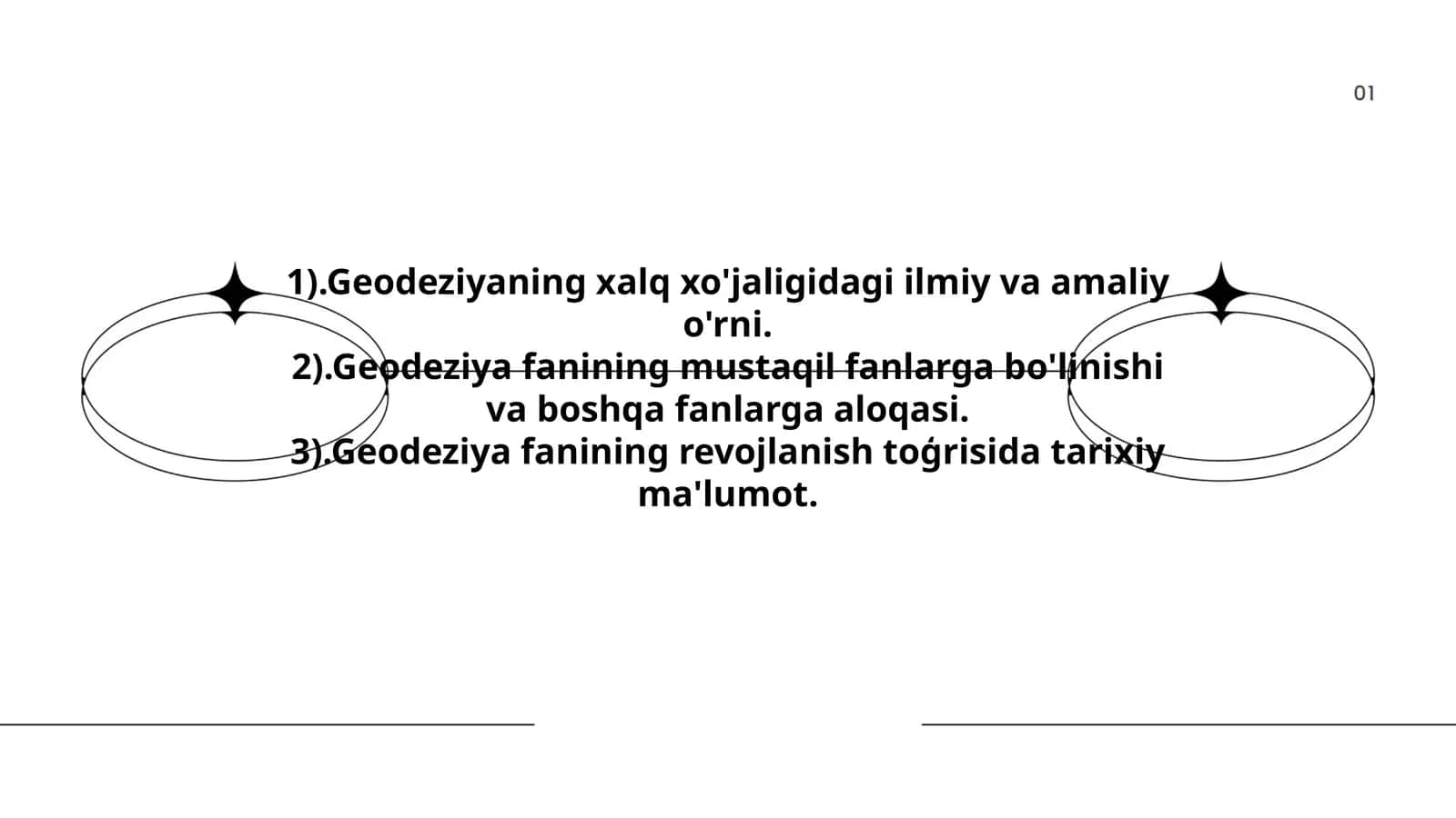 Geodeziya fanining xalq xo'jaligidagi o'rni