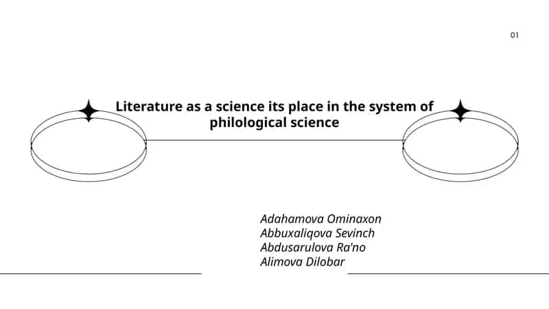 Literature as a science its place in the system of philological science