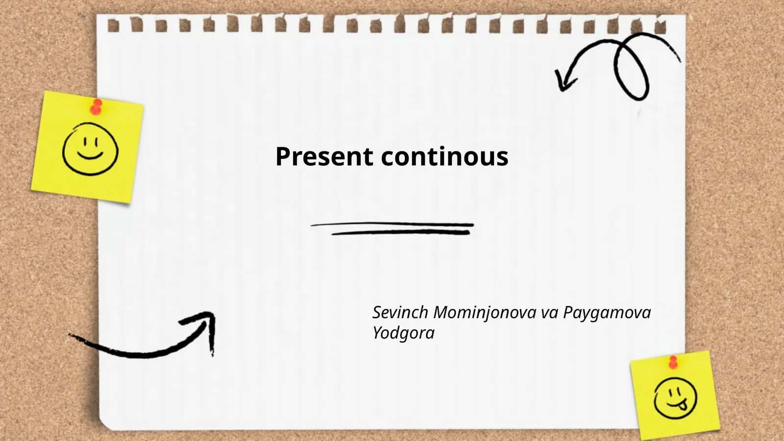 Present continous