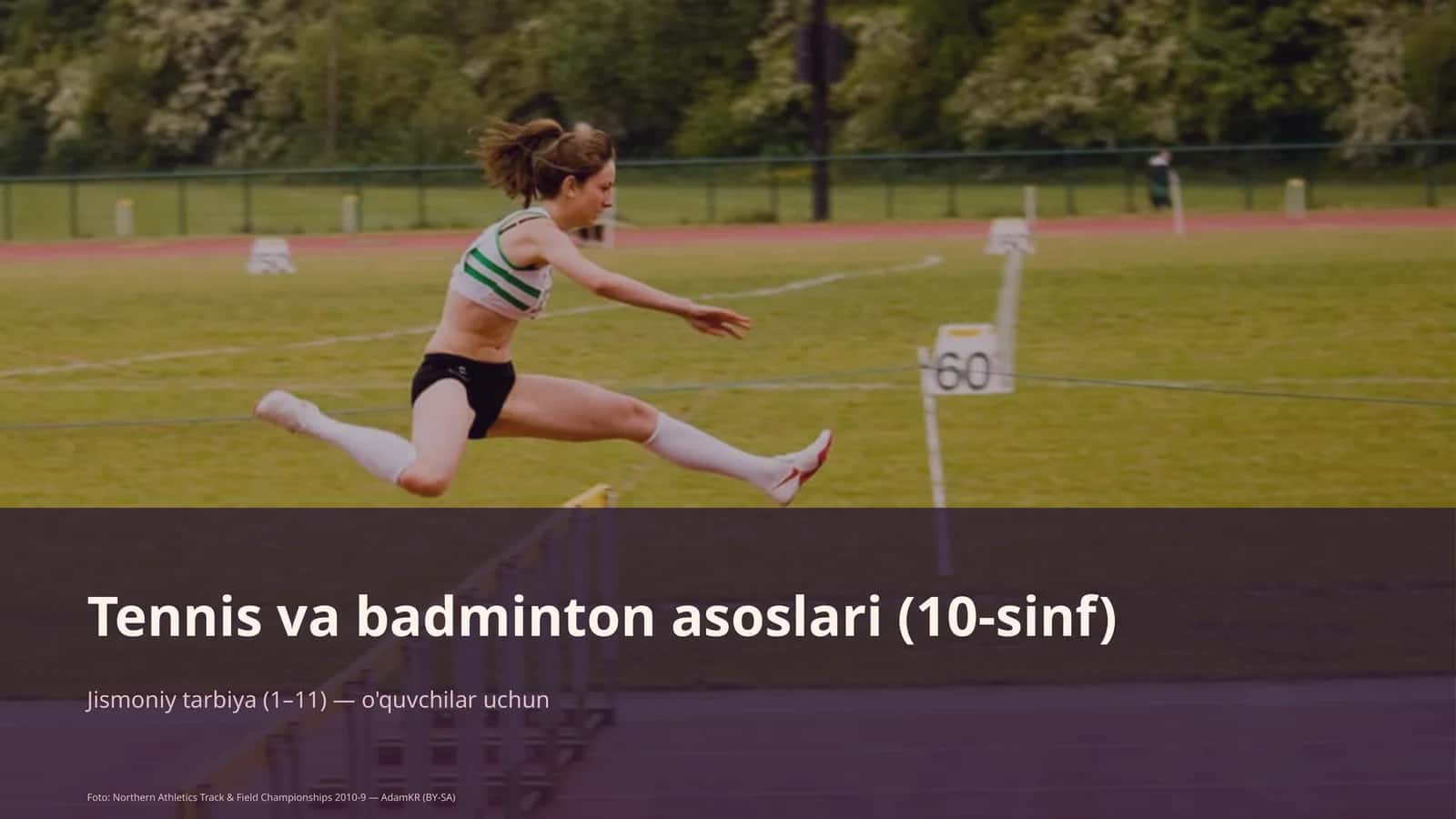 Tennis va badminton asoslari (10-sinf)