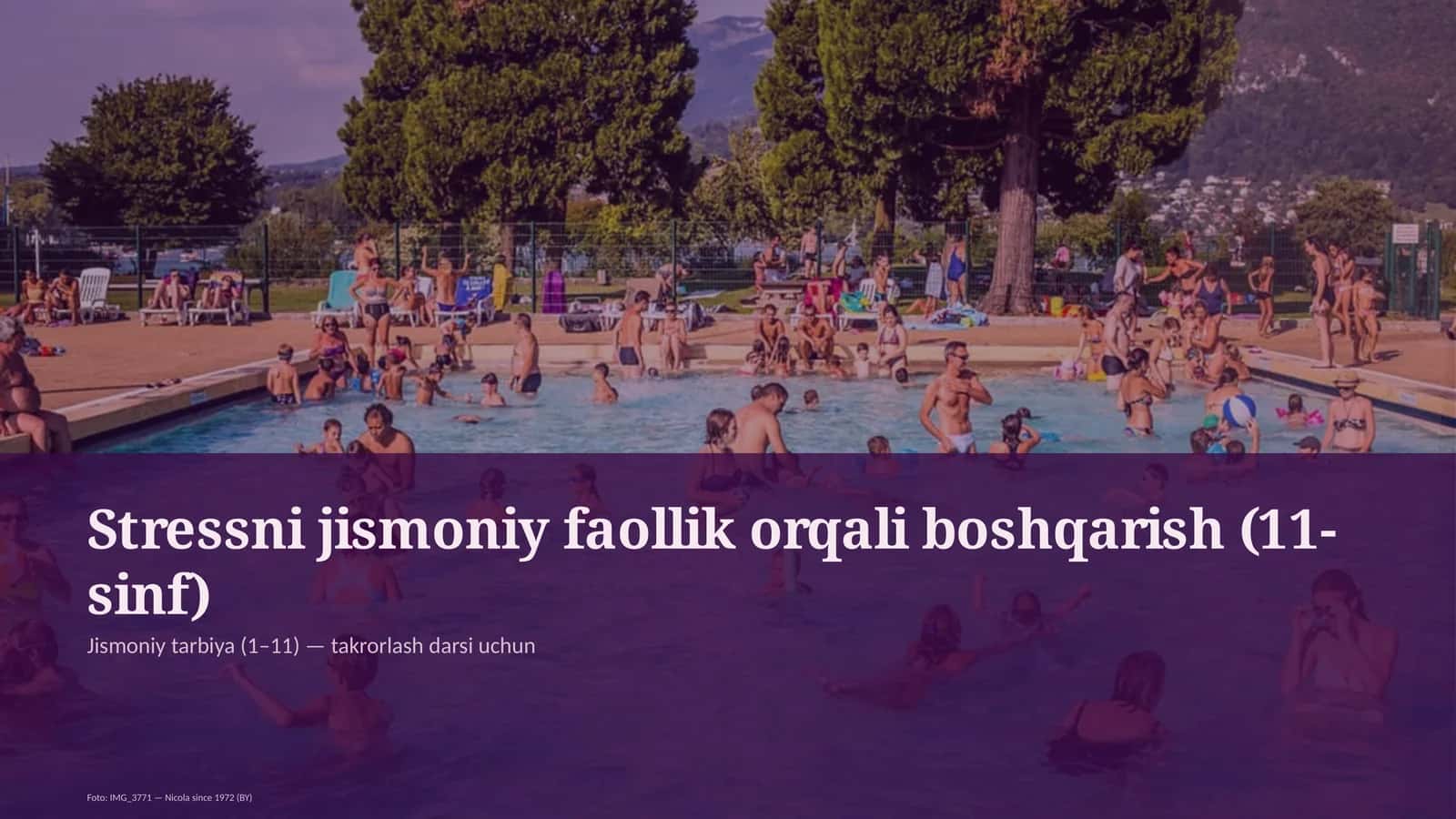Stressni jismoniy faollik orqali boshqarish (11-sinf)