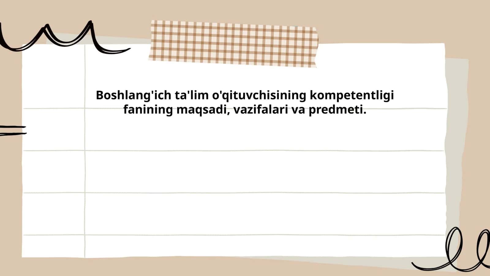 Boshlang'ich Ta'limda Kompetentlik Tushunchasi
