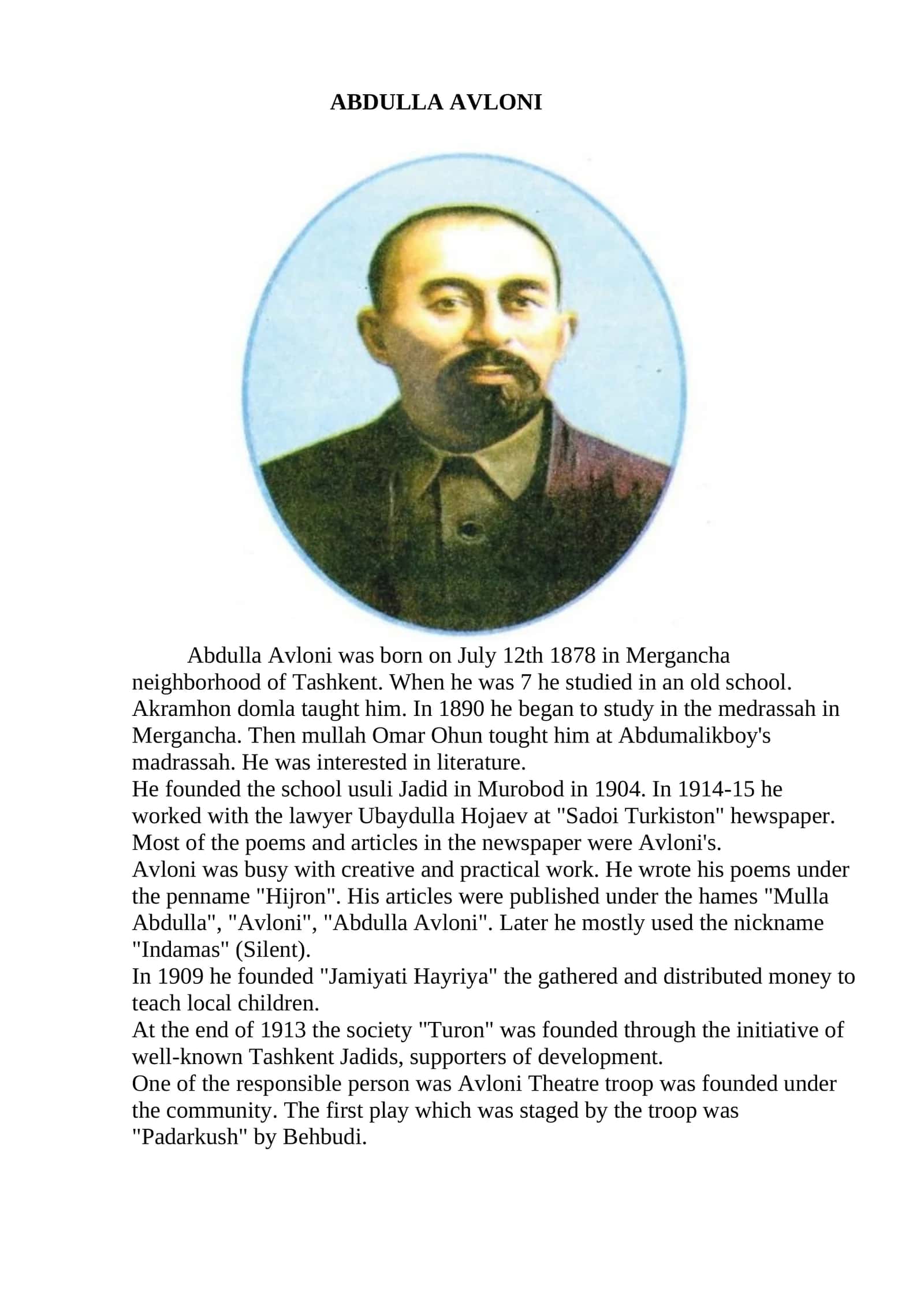 ABDULLA AVLONI