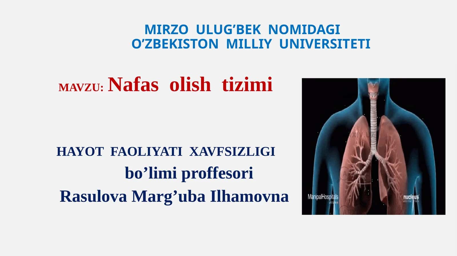 Nafas olish tizimi