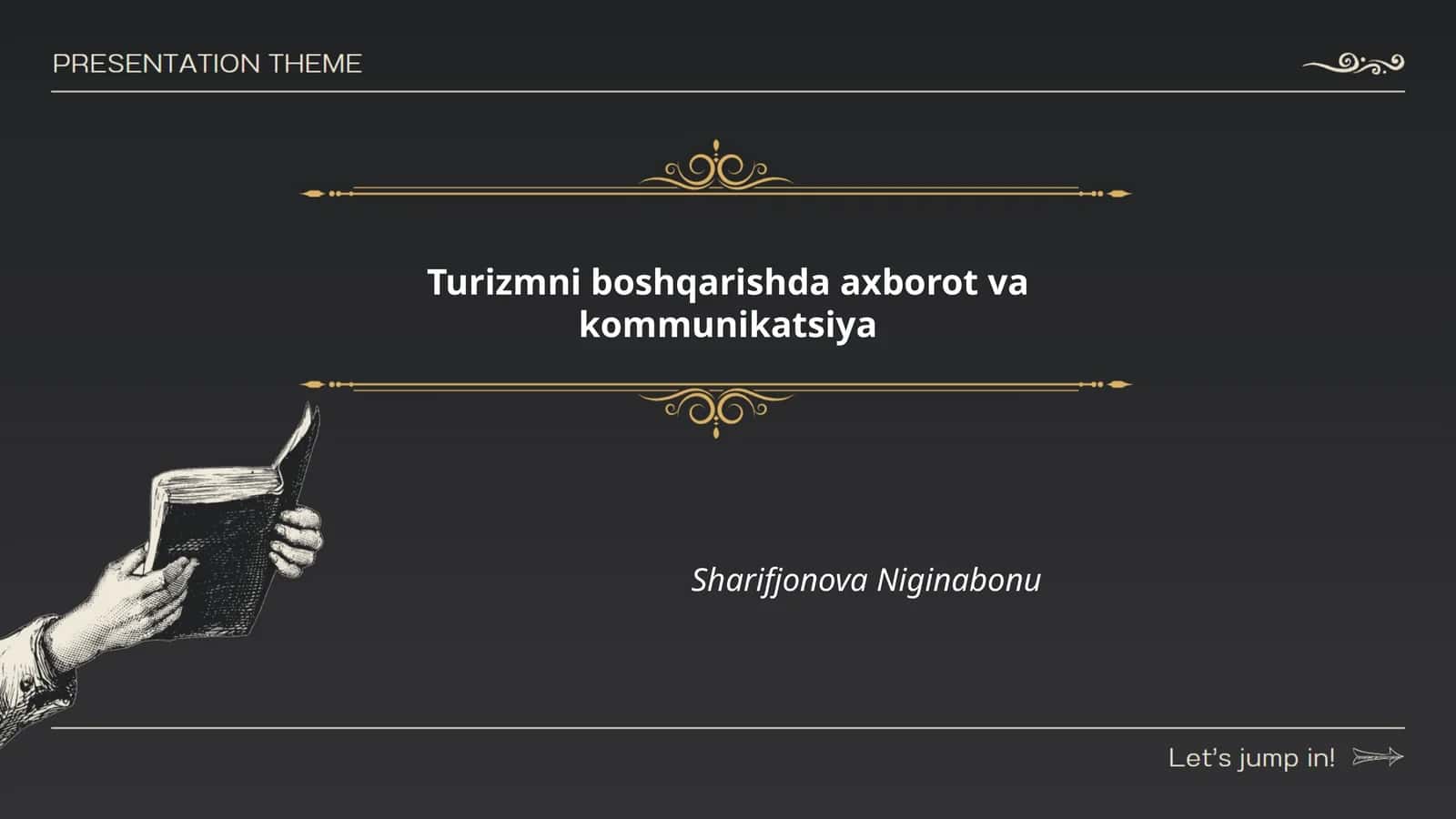 Turizmni boshqarishda axborot va kommunikatsiya