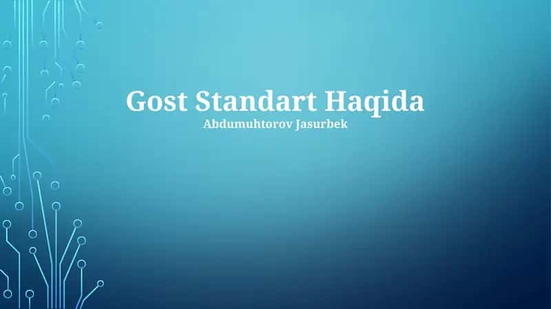 GOST Standartlari