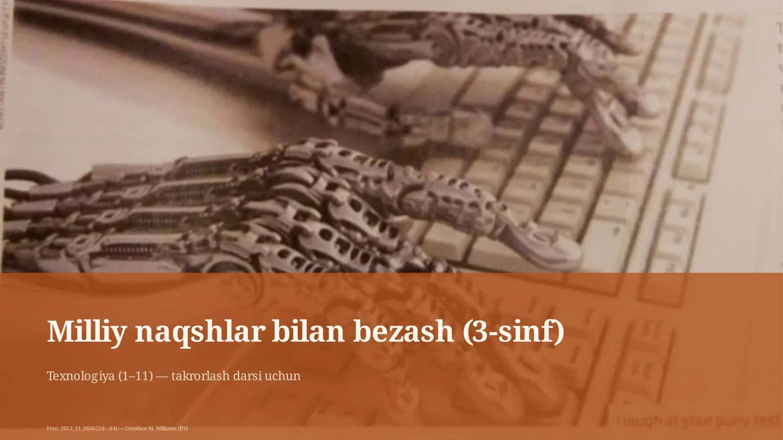 Milliy naqshlar bilan bezash (3-sinf)