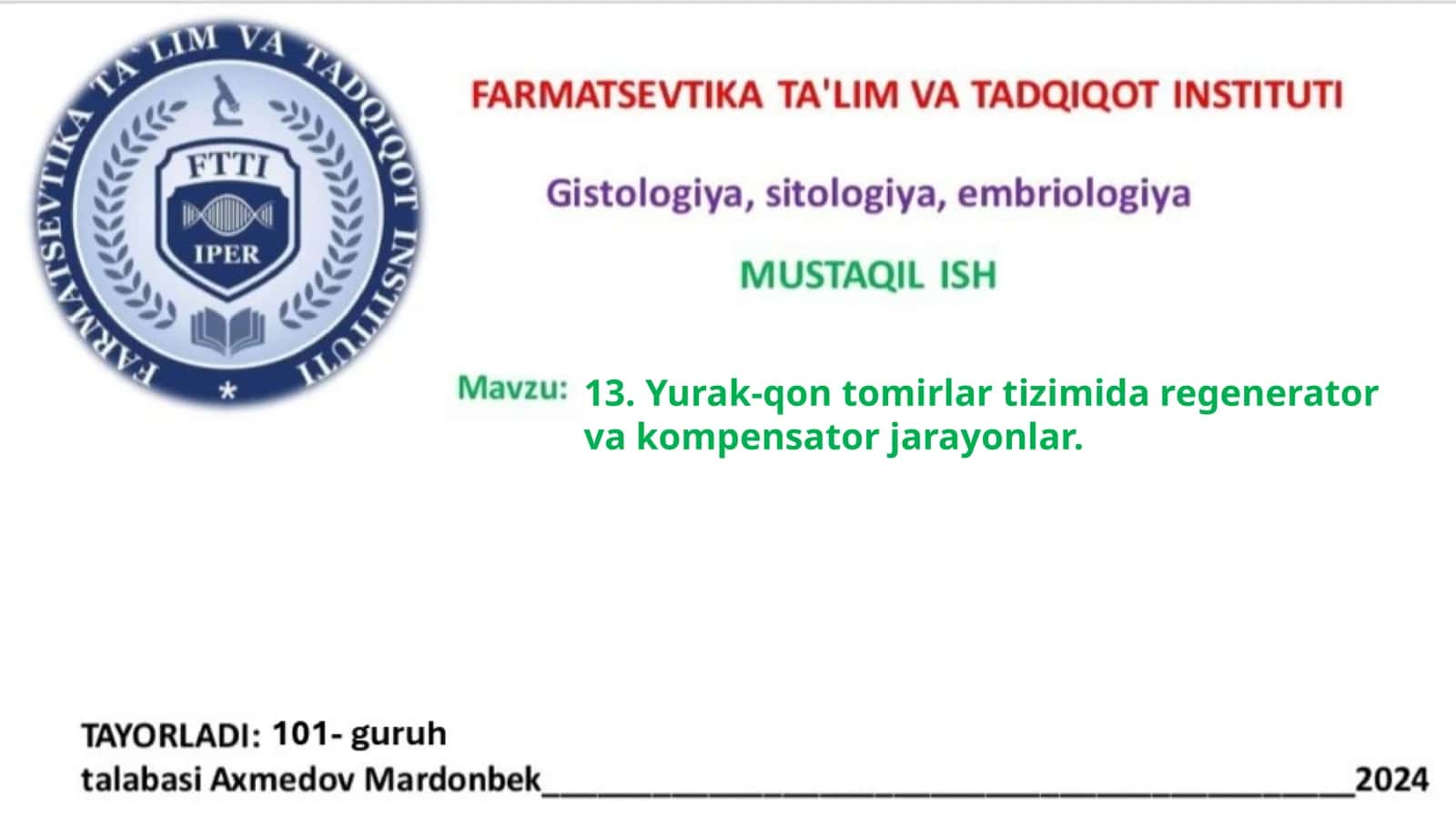 Yurak va yirik qon tomirlari tekshirish