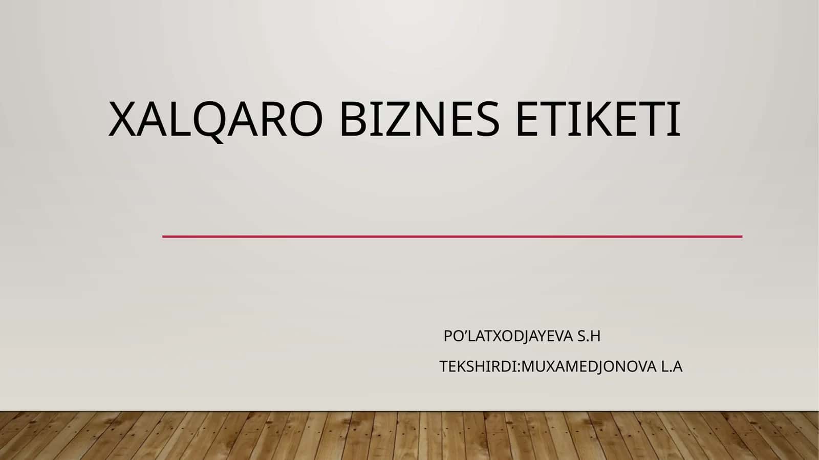 Biznes etiketi