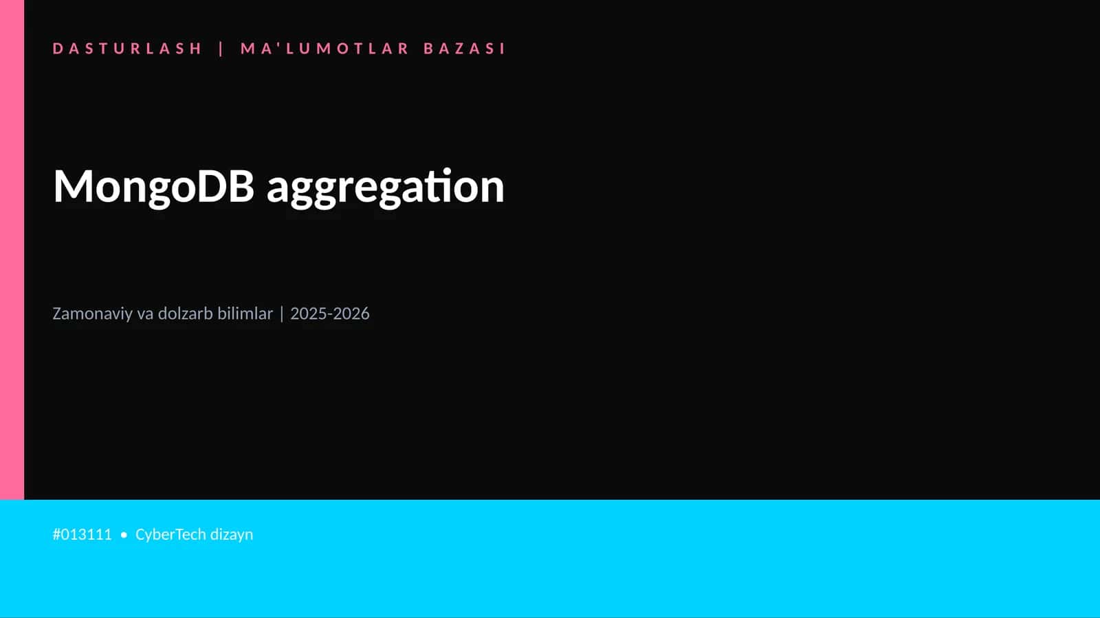 MongoDB aggregation