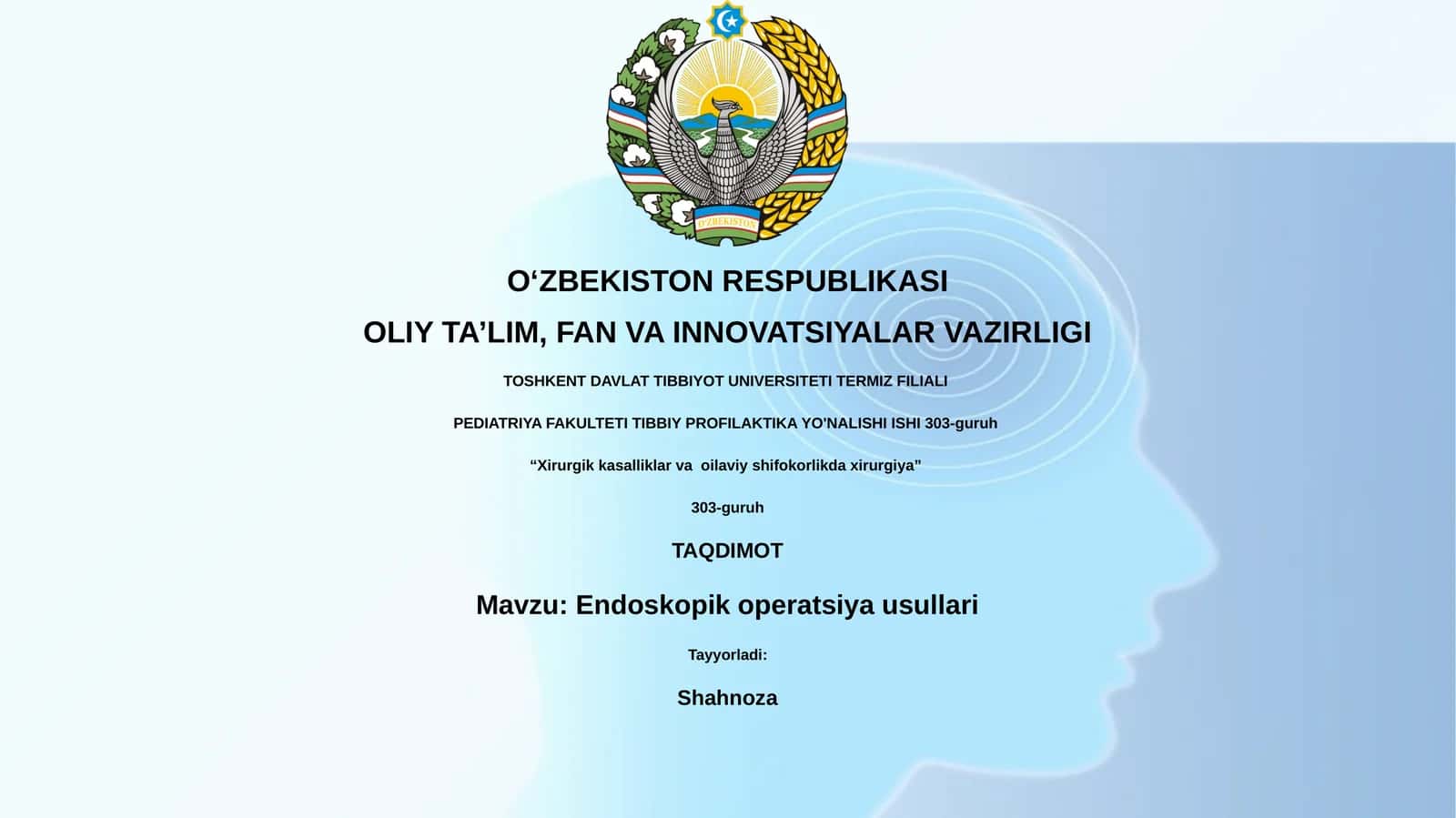 Endoskopik operatsiya usullari