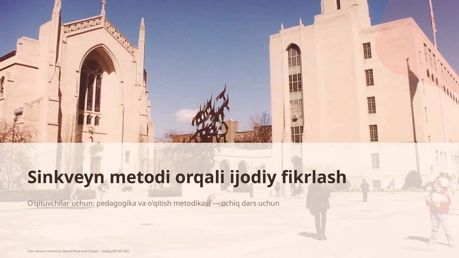 Sinkveyn metodi orqali ijodiy fikrlash