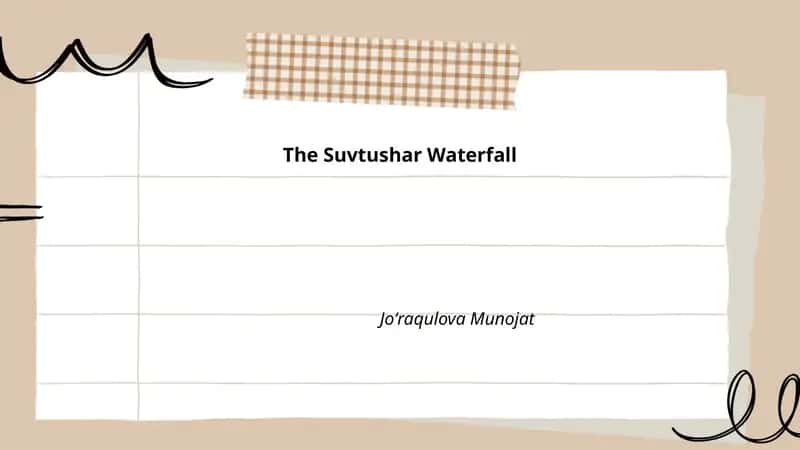 The Suvtushar Waterfall