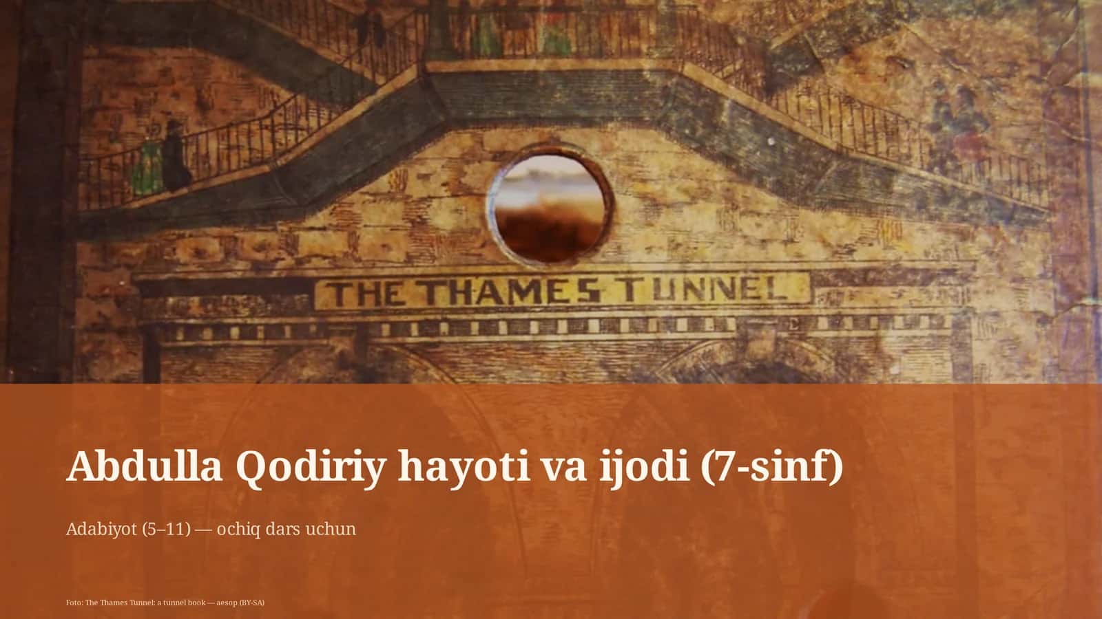 Abdulla Qodiriy hayoti va ijodi (7-sinf)