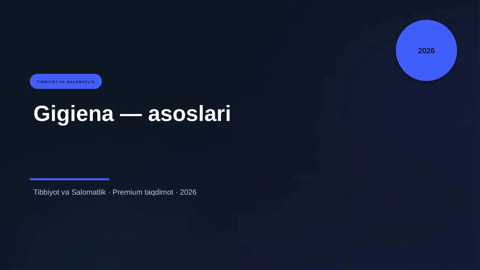 Gigiena — asoslari