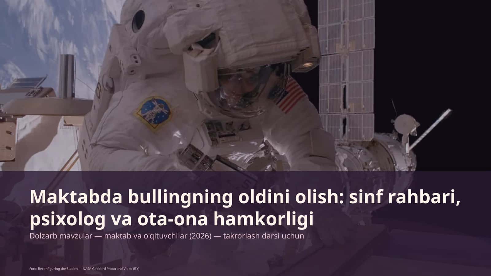 Maktabda bullingning oldini olish