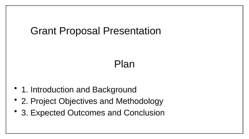 Grant Proposal Presentation