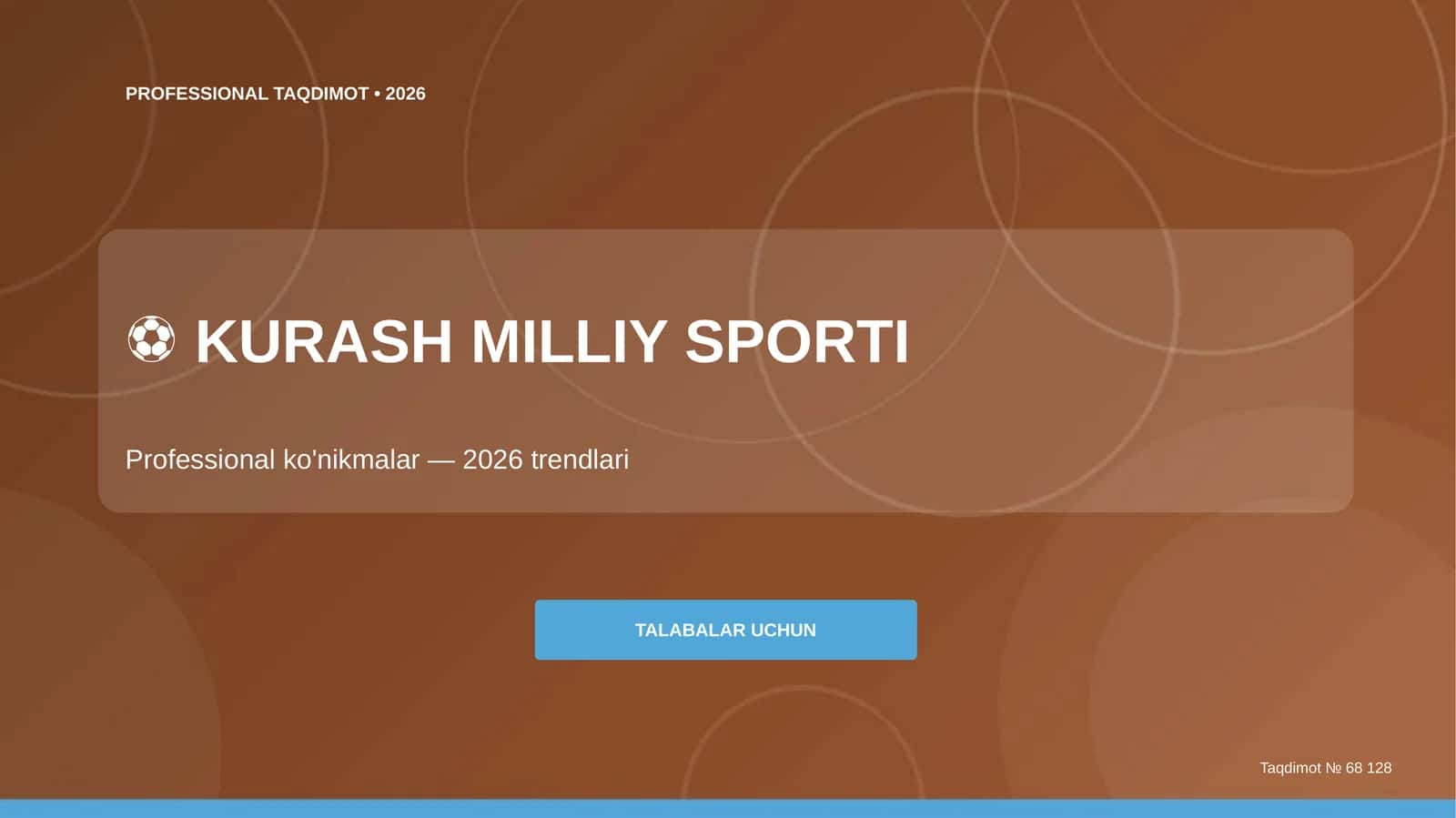 Kurash milliy sporti: professional ko'nikmalar (2026 trendlari) [talabalar uchun]