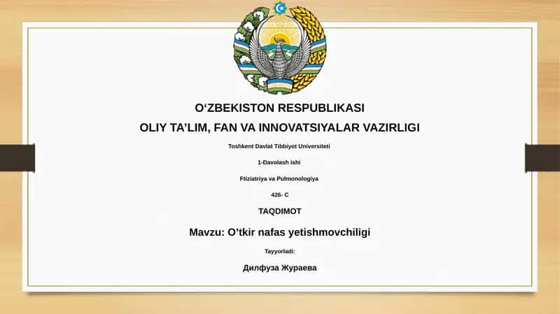 O'tkir nafas yetishmovchiligi