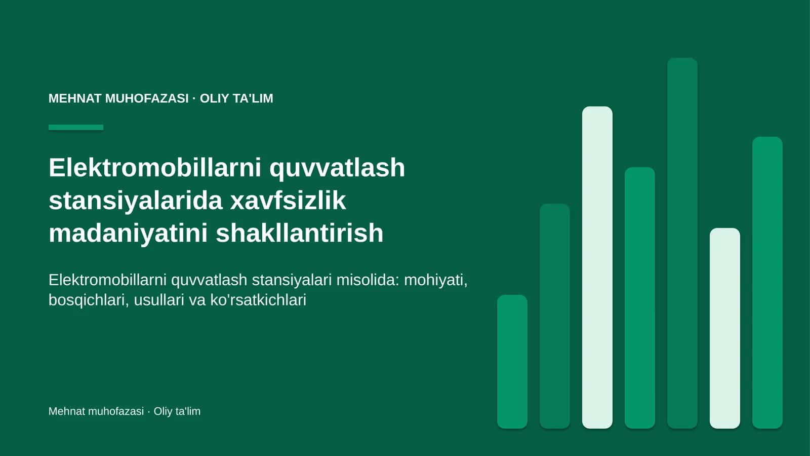 elektromobillarni quvvatlash stansiyalarida xavfsizlik madaniyatini shakllantirish 3941