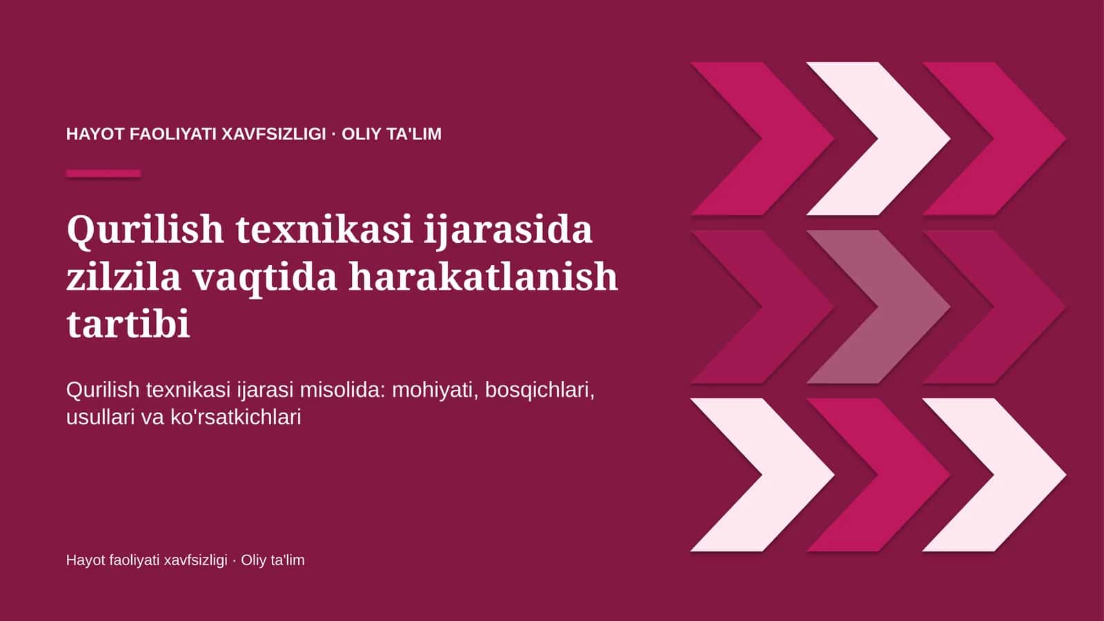 qurilish texnikasi ijarasida zilzila vaqtida harakatlanish tartibi 9700