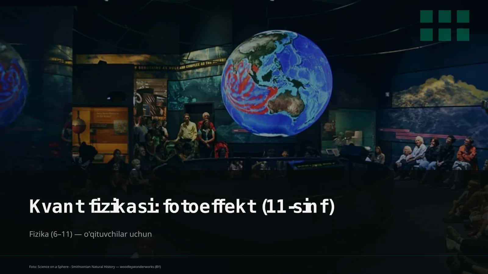 Kvant fizikasi: fotoeffekt (11-sinf)