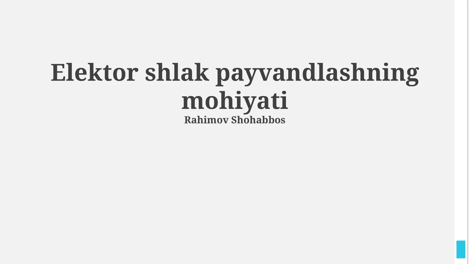 Elektr Shlang Payvandlashning Mohiyati
