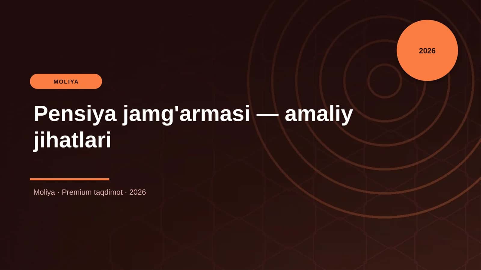 Pensiya jamg'armasi — amaliy jihatlari