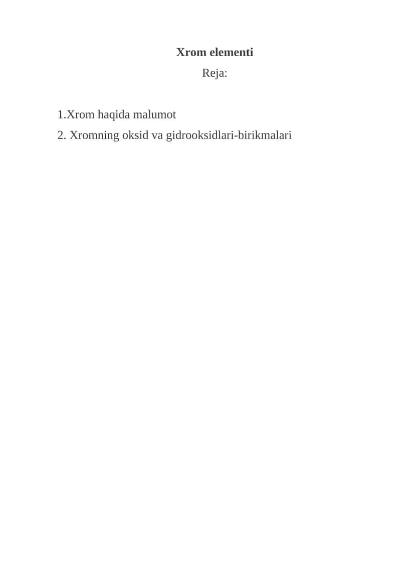 Xrom elementi