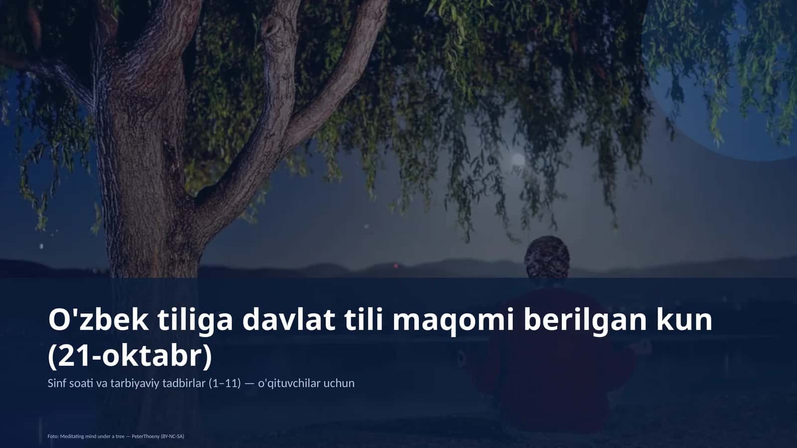 Sinf soati va tarbiyaviy tadbirlar (1–11)