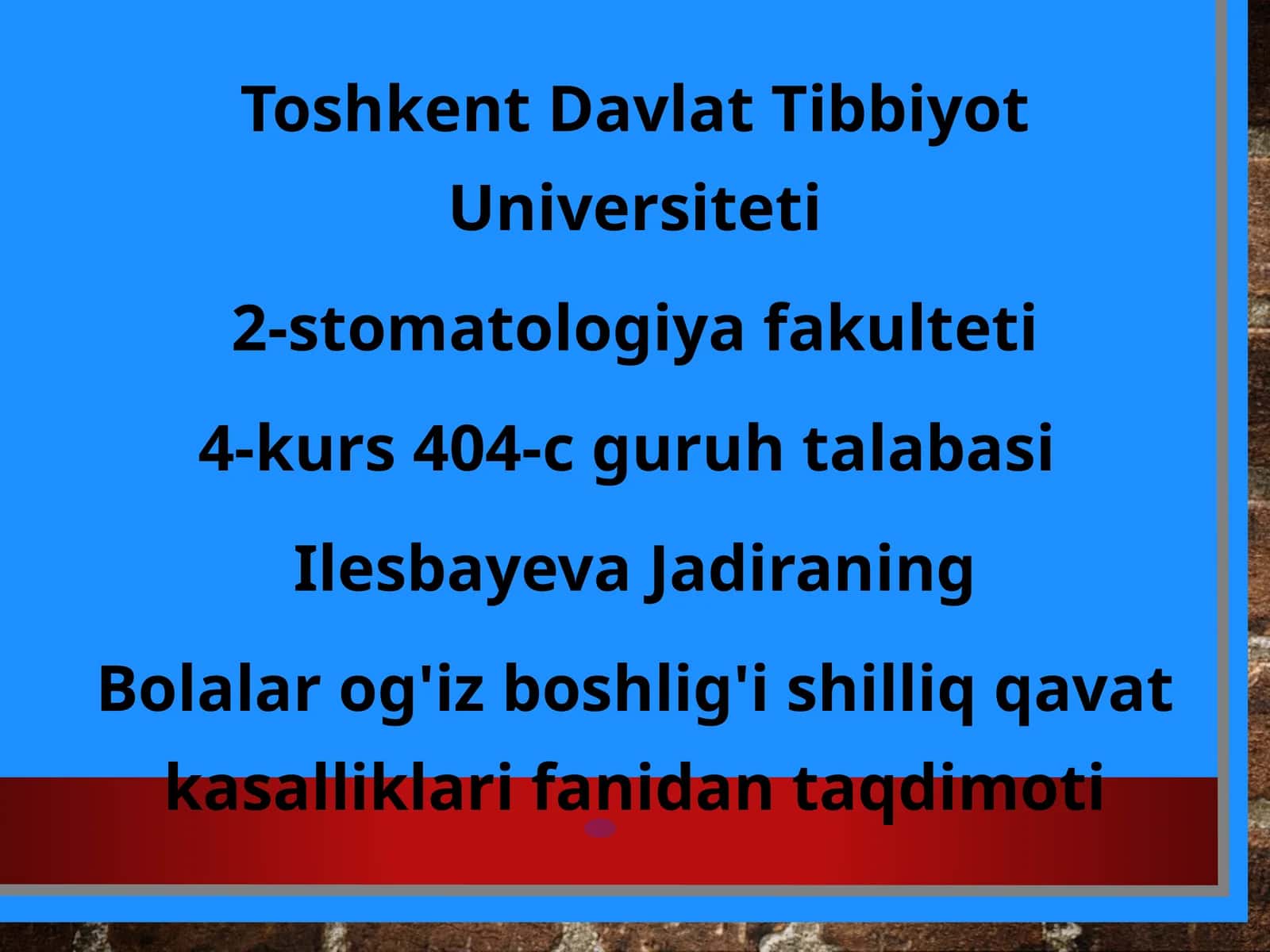 Bolalarda og'iz bo’shlig’ining blyoz yaralari belgilari