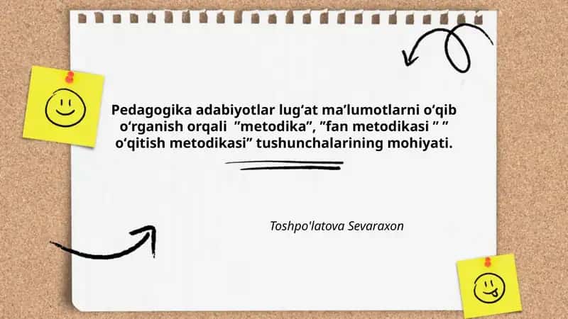 Pedagogika adabiyotlar lugʻat