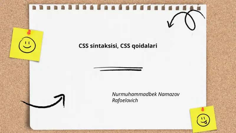 CSS sintaksisi