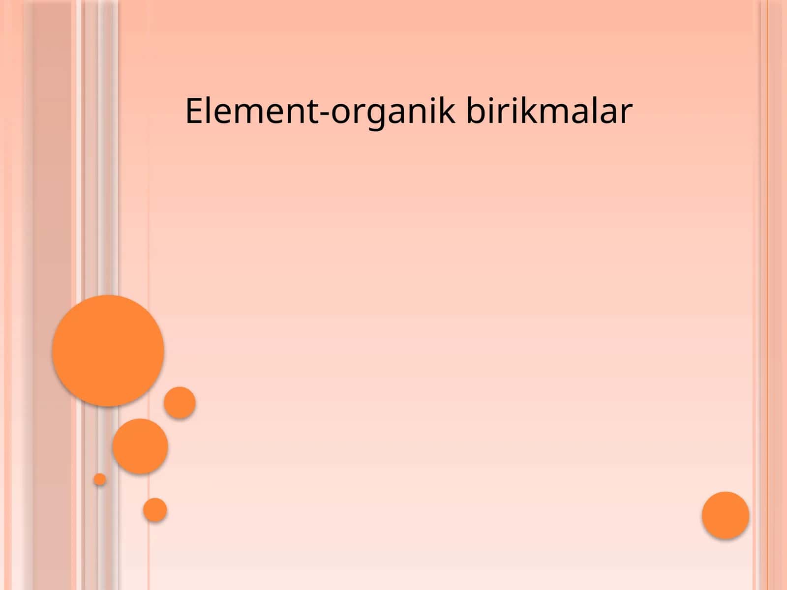 Element-organik birikmalar