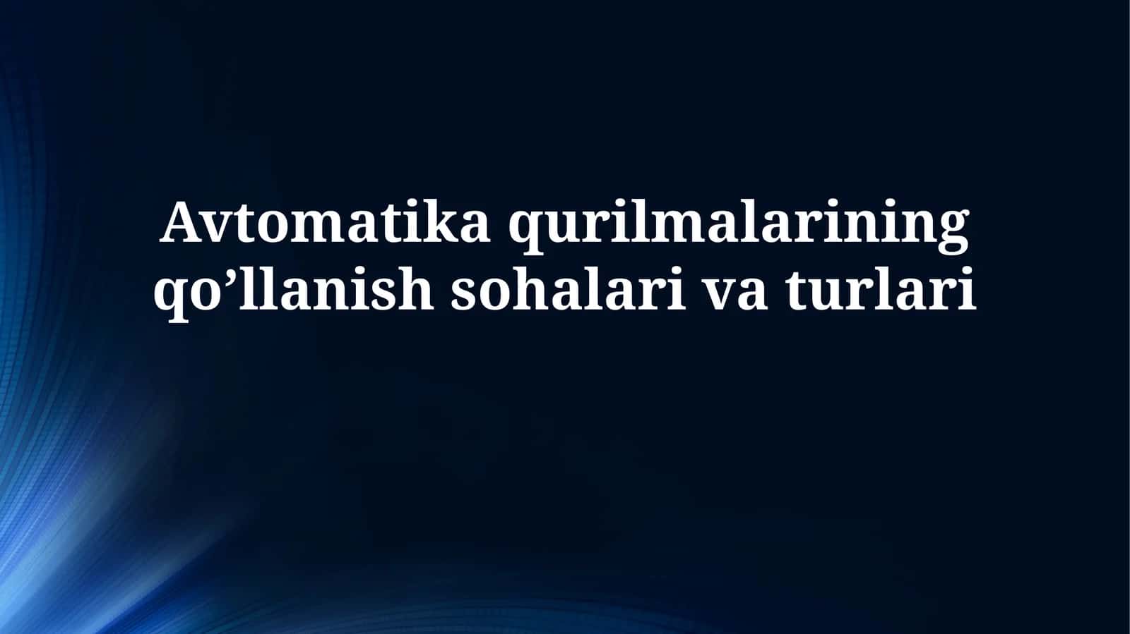 Sanoat avtomatlashtirilishi