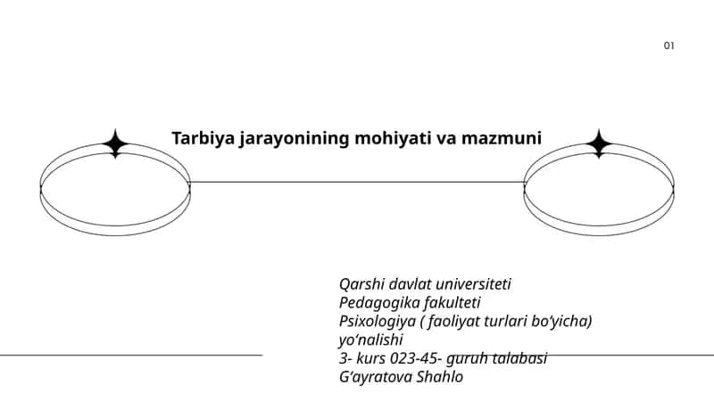Tarbiya jarayonining mohiyati va mazmuni