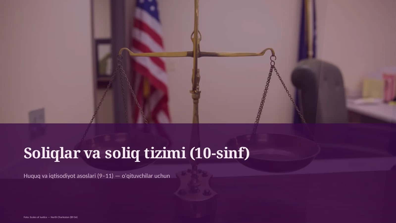 Soliqlar va soliq tizimi (10-sinf)