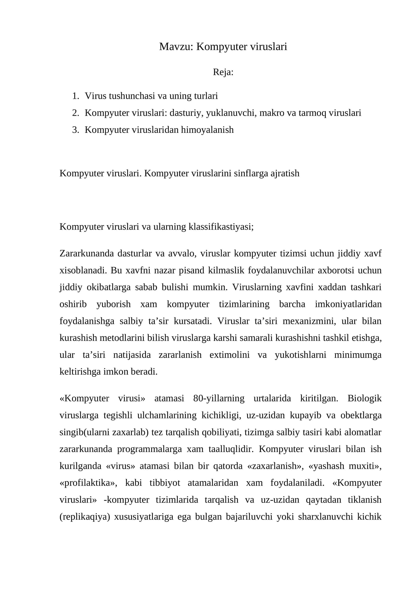Kompyuter viruslari