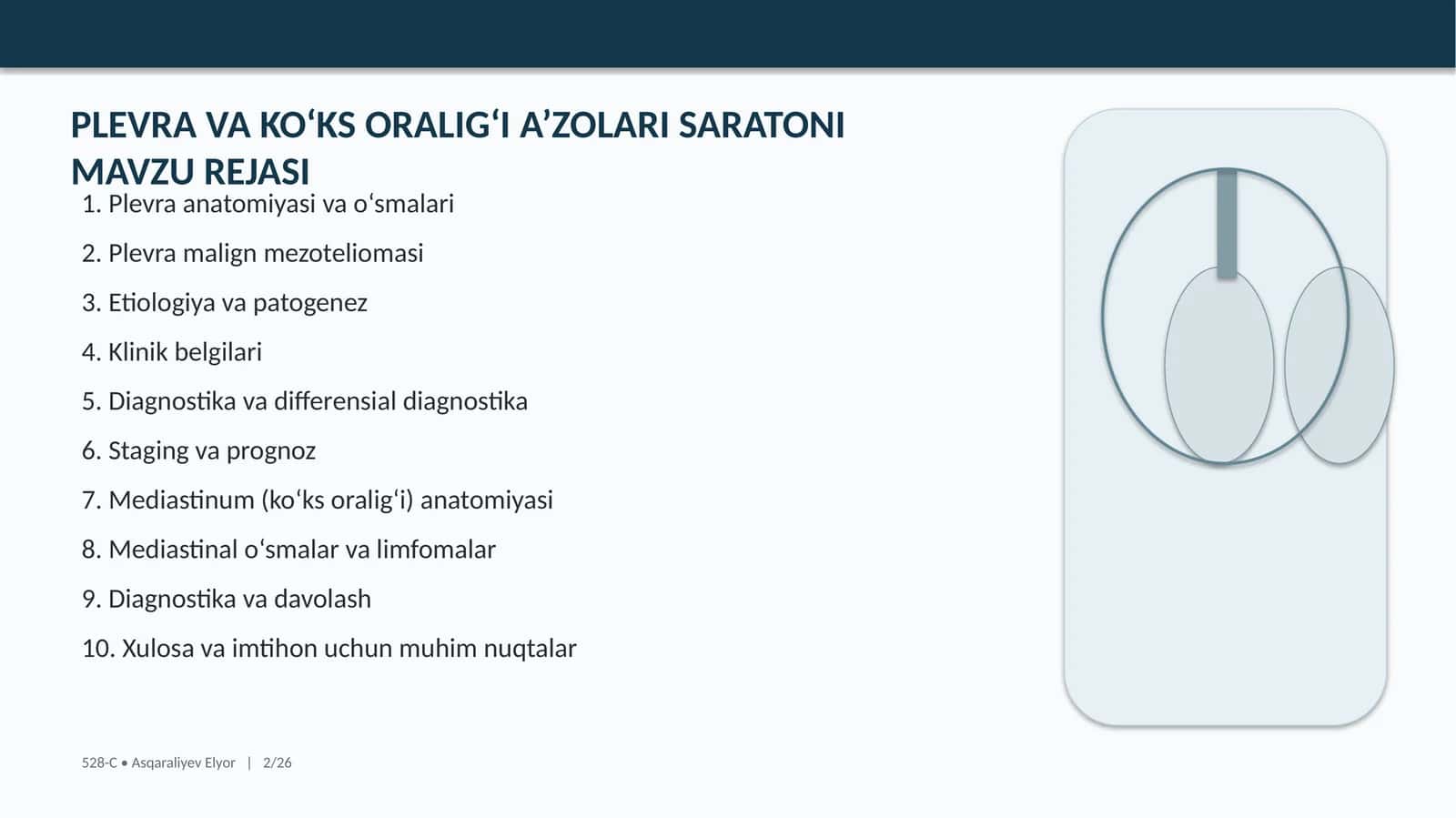 PLEVRA VA KO‘KS ORALIG‘I A’ZOLARI SARATONI